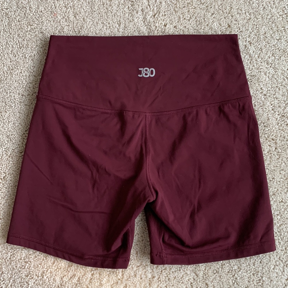 Maroon J80 Fit Betz Biker Shorts - Picture 2 of 3